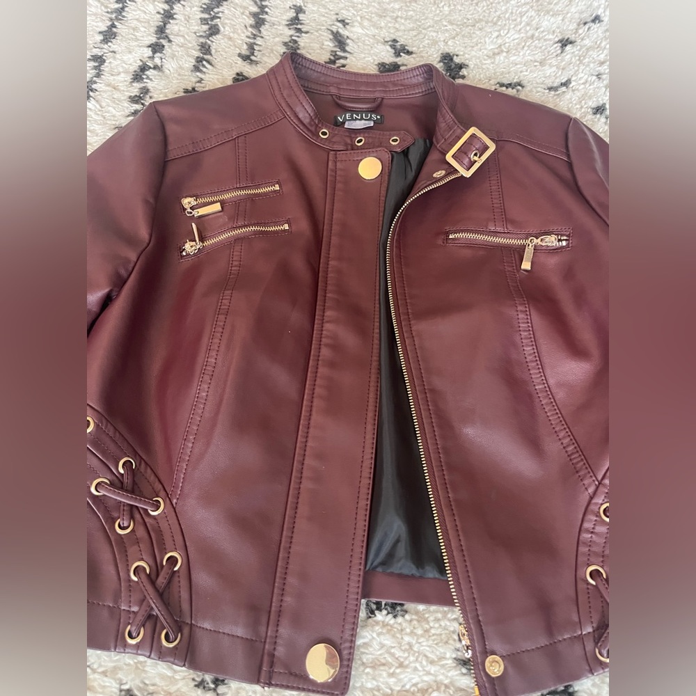 Never worn Venus burgundy jacket (size XS)